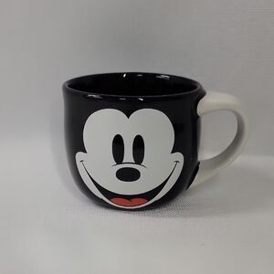 Disney Black and White Mickey Mouse Face Mug